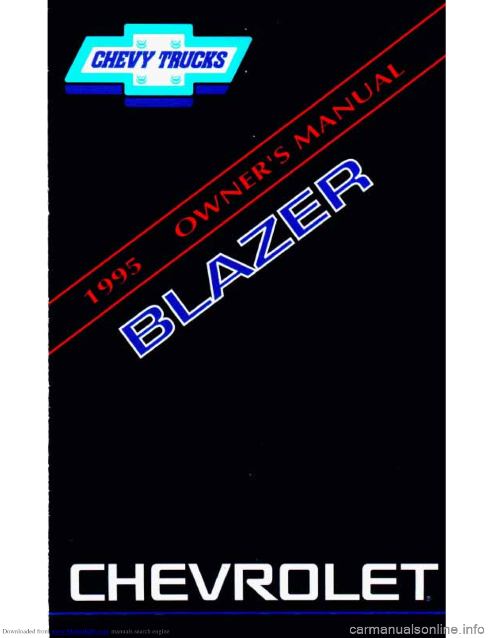 CHEVROLET BLAZER 1995 2.G Owners Manual 