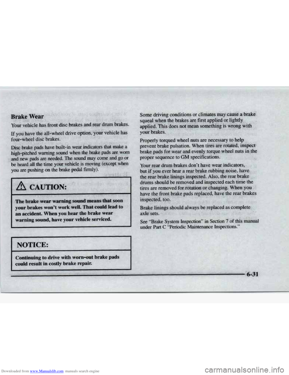 CHEVROLET BLAZER 1997 2.G Owners Manual Downloaded from www.Manualslib.com manuals search engine CHEVROLET BLAZER 1997 2.G Owners Manual Downloaded from www.Manualslib.com manuals search engine