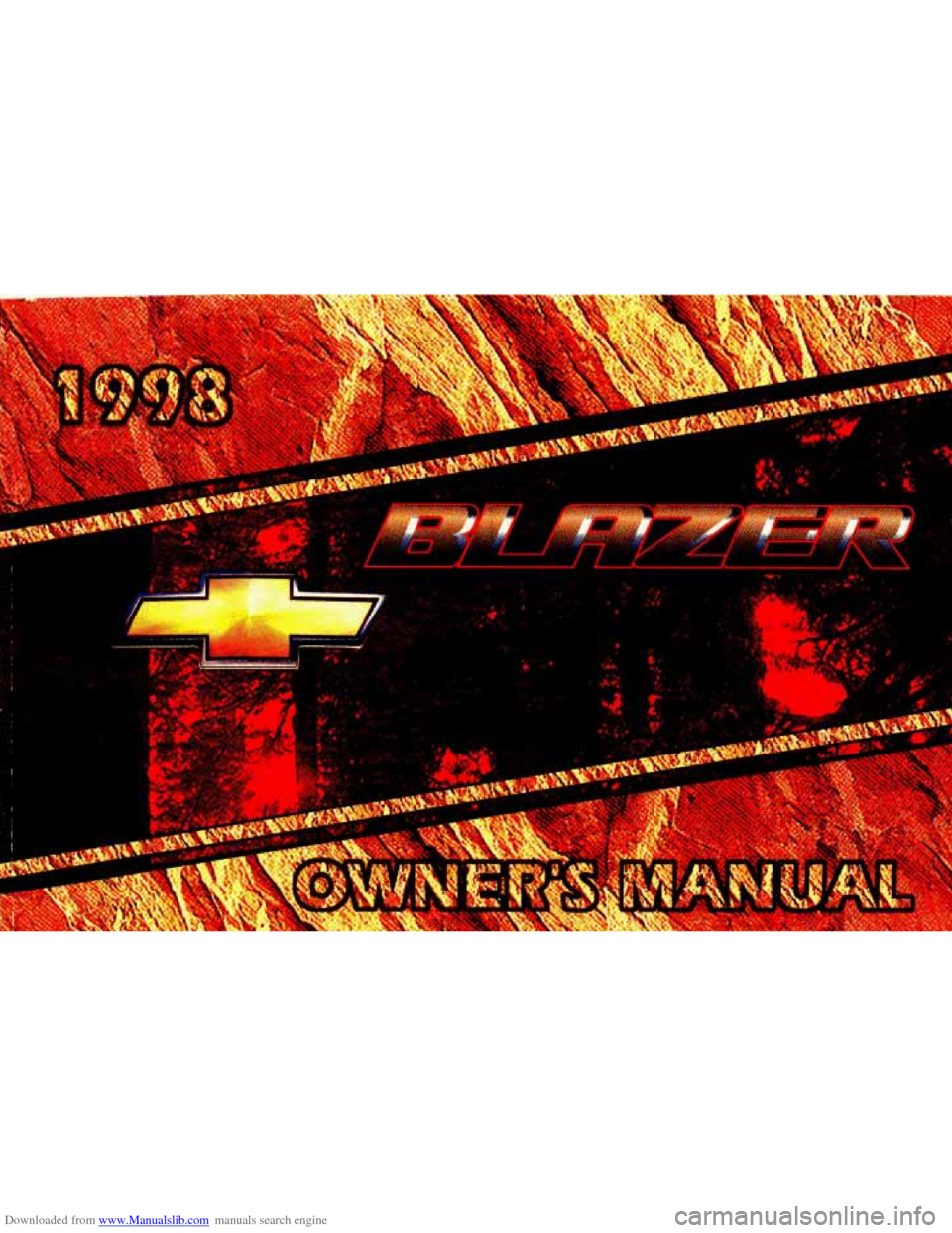 CHEVROLET BLAZER 1998 2.G Owners Manual 