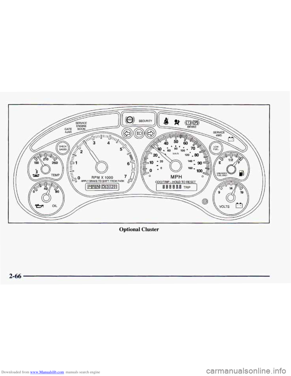 CHEVROLET BLAZER 1998 2.G Owners Manual Downloaded from www.Manualslib.com manuals search engine 2-66 CHEVROLET BLAZER 1998 2.G Owners Manual Downloaded from www.Manualslib.com manuals search engine 2-66