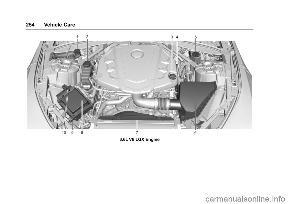 CHEVROLET CAMARO 2016 6.G Owners Manual Chevrolet Camaro Owner Manual-Convertible (GMNA-Localizing-U.S./Cana-
da/Mexico-9702260) - 2016 - CRC - 10/28/15
254 Vehicle Care
3.6L V6 LGX Engine 