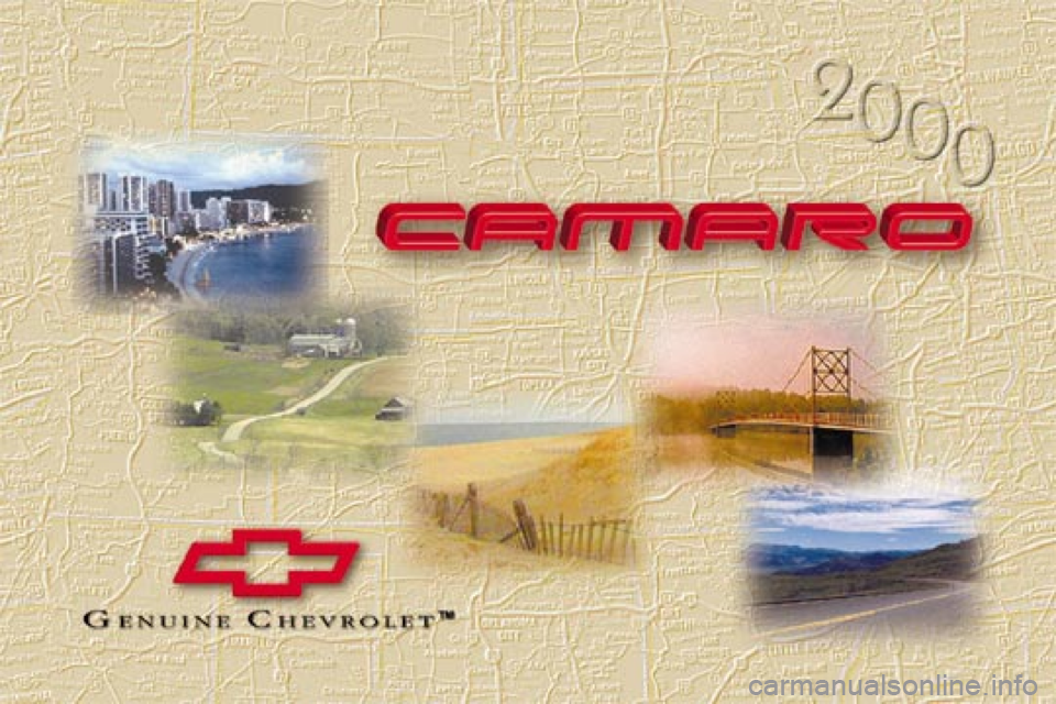 CHEVROLET CAMARO 2000 4.G Owners Manual 
