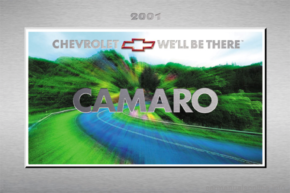 CHEVROLET CAMARO 2001 4.G Owners Manual 