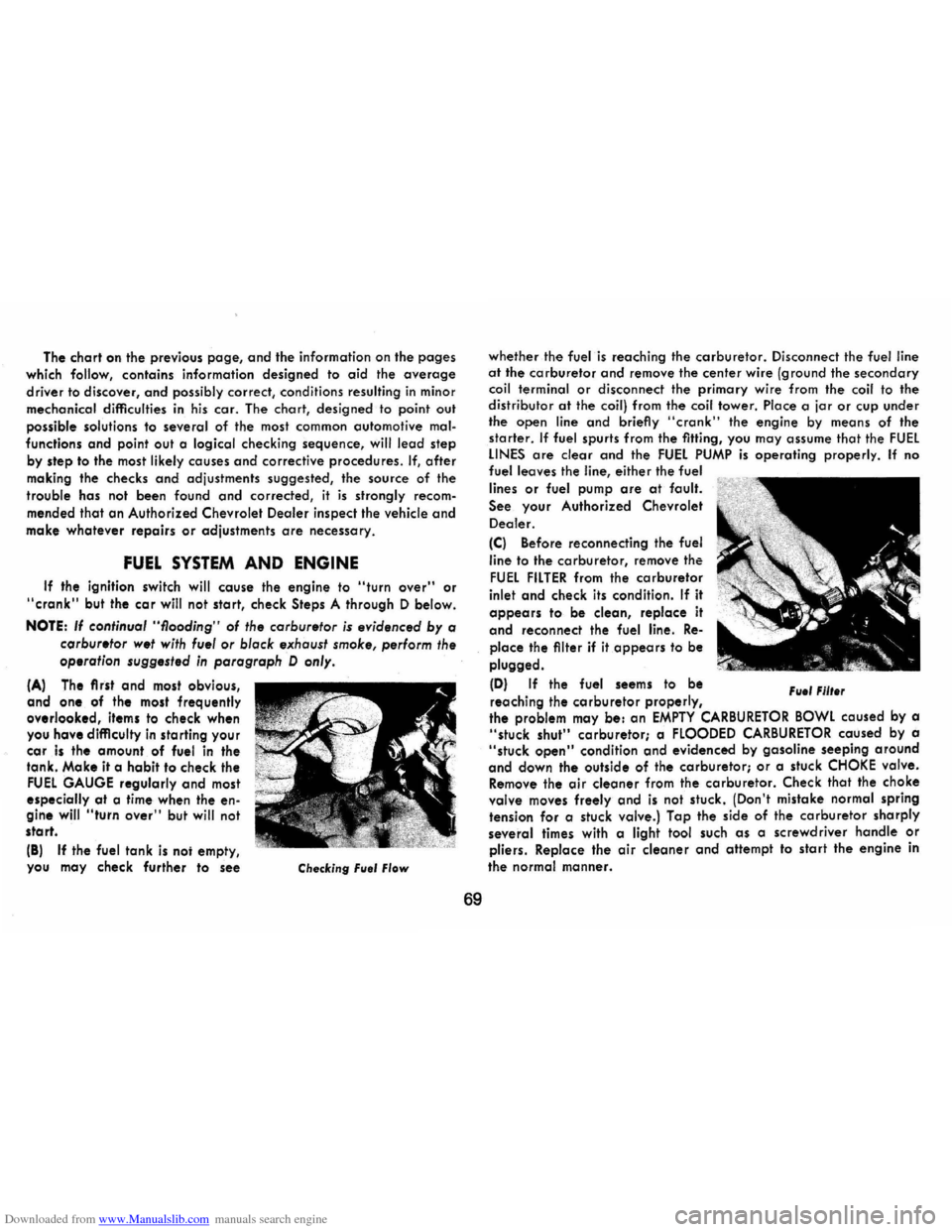 CHEVROLET CAMARO 1971 2.G Manual PDF Downloaded from www.Manualslib.com manuals search engine The chart on the previous page, and the information on the pages
which
follow, contains information designed to aid the average
drive CHEVROLET CAMARO 1971 2.G Manual PDF Downloaded from www.Manualslib.com manuals search engine The chart on the previous page, and the information on the pages
which
follow, contains information designed to aid the average
drive