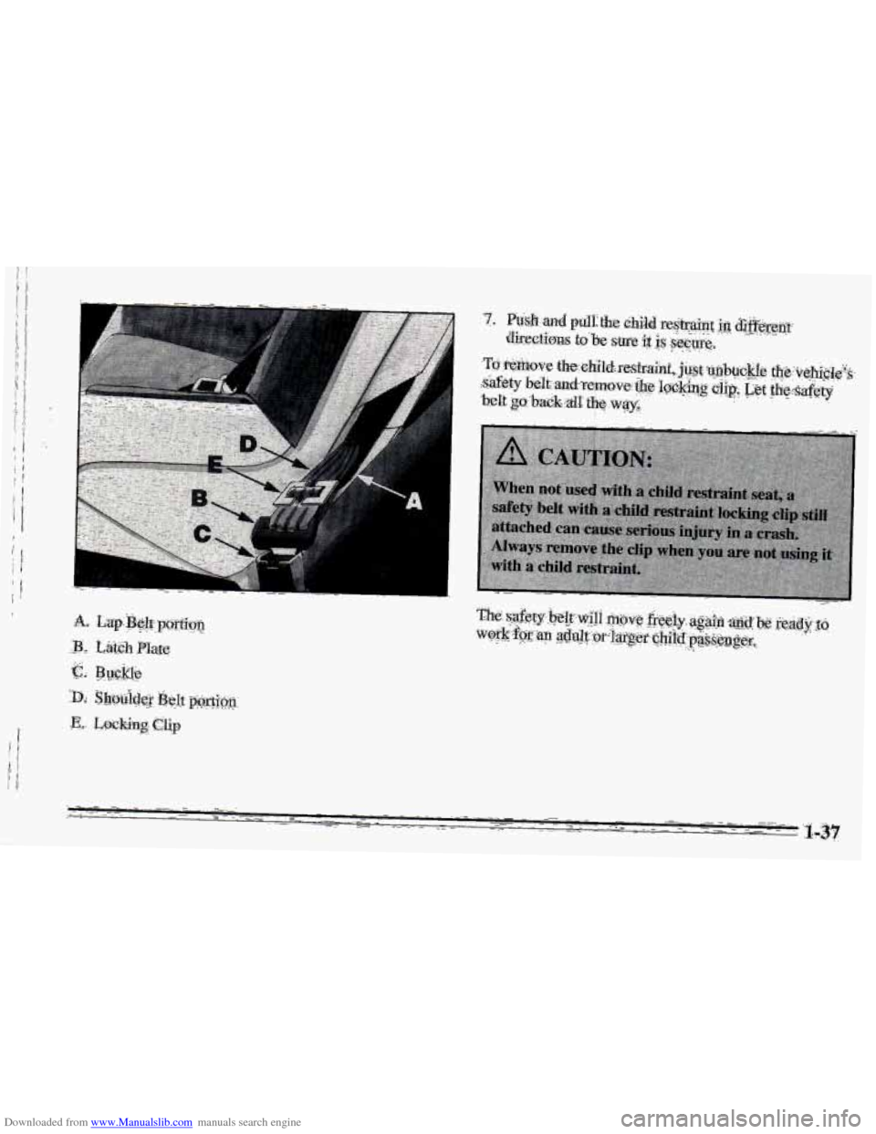 CHEVROLET CAMARO 1995 4.G Service Manual Downloaded from www.Manualslib.com manuals search engine I I   