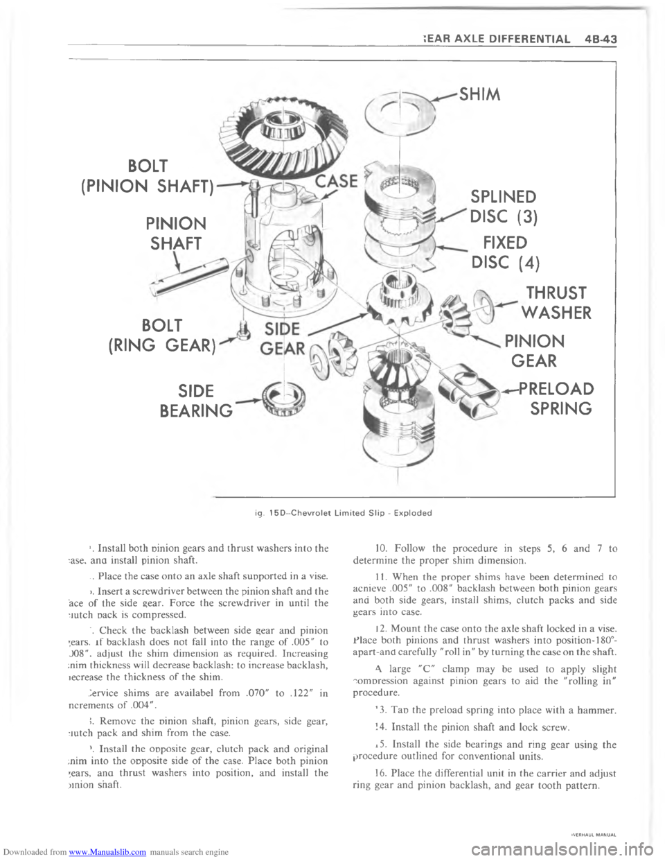 CHEVROLET CAMARO 1980 2.G Workshop Manual Downloaded from www.Manualslib.com manuals search engine  > !!	 ?? 
	




!




	
"


I

!
>

:
6


;





	
<

=


8B
