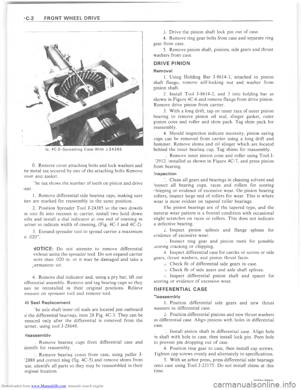 CHEVROLET CAMARO 1980 2.G Workshop Manual Downloaded from www.Manualslib.com manuals search engine ?  C  !    	  "         *F4        A  F   0  =        
8B




88

87



8

/