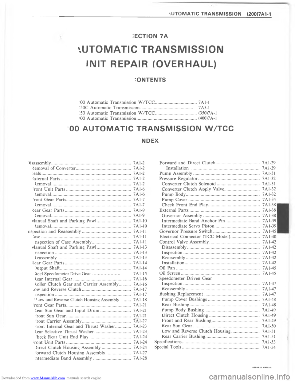 CHEVROLET MALIBU 1980 4.G Workshop Manual Downloaded from www.Manualslib.com manuals search engine   	    	   	           CA	 A 
	


7
7
A
>
C

/
\)

*
\)
\(
\)
\(
\)
\)
\)
+

\)


 


+