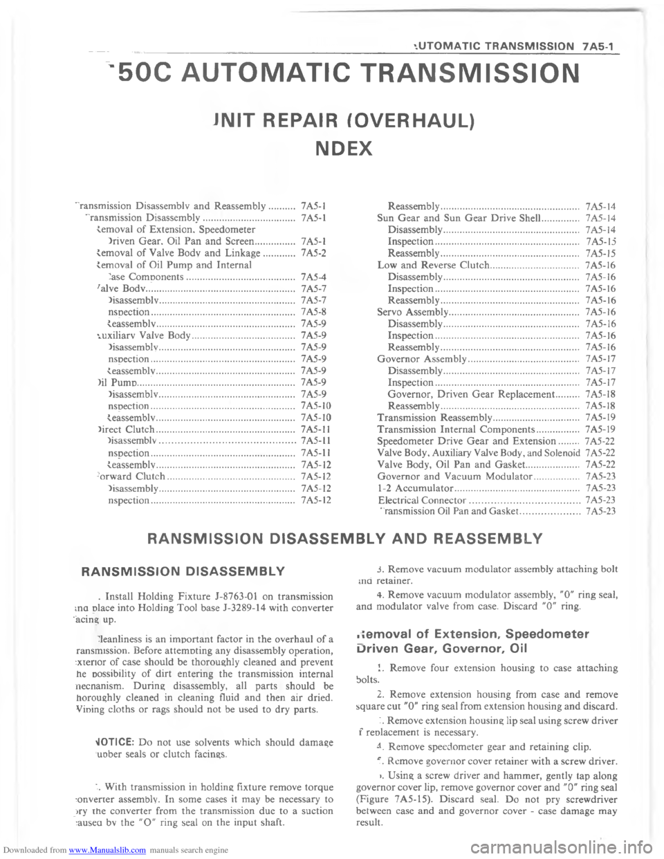 CHEVROLET CAMARO 1980 2.G Workshop Manual Downloaded from www.Manualslib.com manuals search engine   	    	   	           A @ C@ 		 	
	

;

;
\)
/
;
\)
;
\)
 
;
-
;
/
