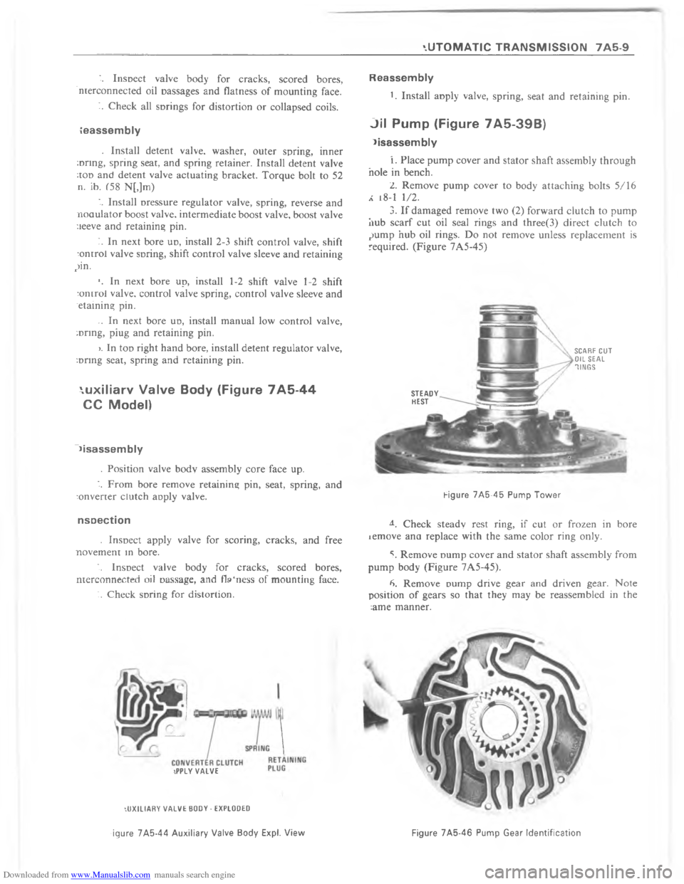 CHEVROLET CAMARO 1980 2.G Workshop Manual Downloaded from www.Manualslib.com manuals search engine   	    	   	           A  @  7                  #    
	
A

8


	
7