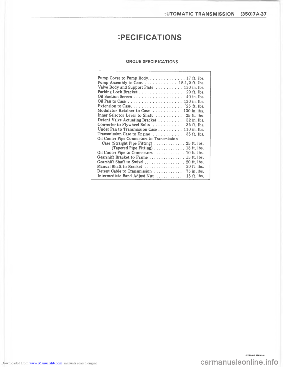 CHEVROLET CAMARO 1980 2.G Workshop Manual Downloaded from www.Manualslib.com manuals search engine   	    	   	              @   A     A!	
	
8

8
-
8

,	
,	

*
+

/

 
2
8

,	
 
?
,