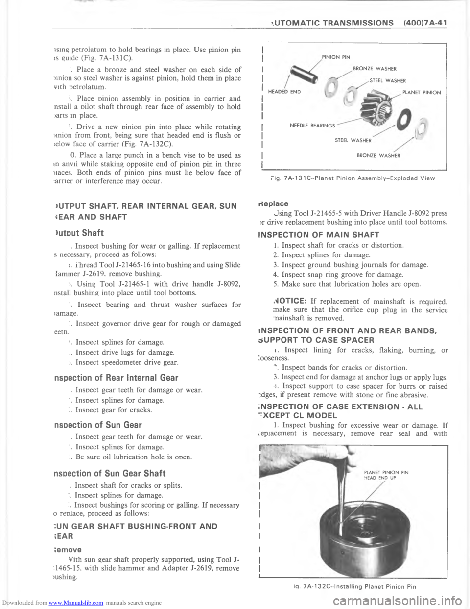CHEVROLET CAMARO 1980 2.G Workshop Manual Downloaded from www.Manualslib.com manuals search engine   	    	   	            ? LA ? 	                	 	    2     	 	   