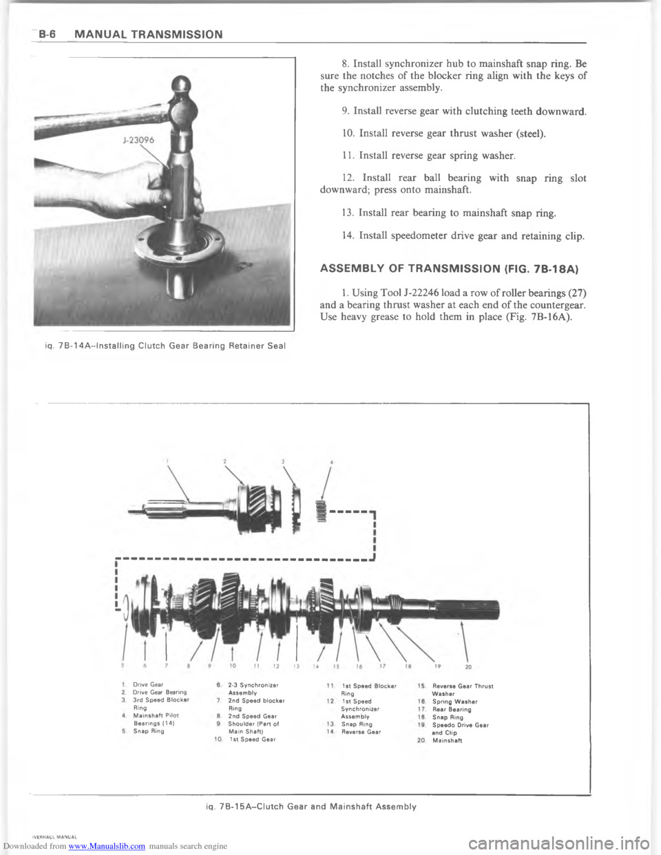 CHEVROLET CAMARO 1980 2.G Workshop Manual Downloaded from www.Manualslib.com manuals search engine AE        	         <            	"            	          	 9 


=
8
