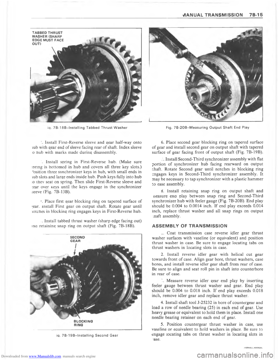 CHEVROLET CAMARO 1980 2.G Workshop Manual Downloaded from www.Manualslib.com manuals search engine        	           A   @*F4  /    /      @    F  , @   @    =  B    A E
*F4 / /    