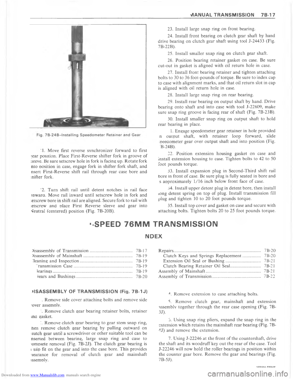 CHEVROLET CAMARO 1980 2.G Workshop Manual Downloaded from www.Manualslib.com manuals search engine        	           AA78 +     	          	"          	


	
	

7
