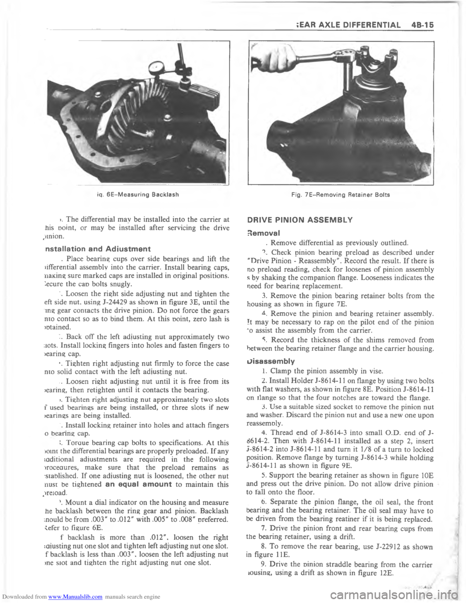 CHEVROLET CAMARO 1980 2.G Manual Online Downloaded from www.Manualslib.com manuals search engine  > !!	 ?@*F4         @   F  /  > ?   =
6



8



7


	

A


>
	
:

6
	