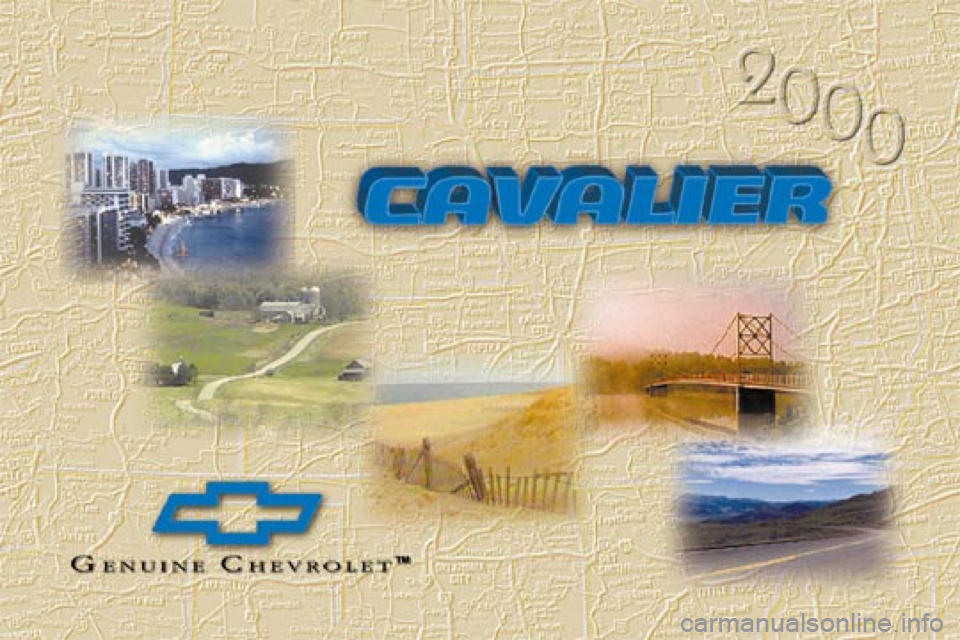 CHEVROLET CAVALIER 2000 3.G Owners Manual 