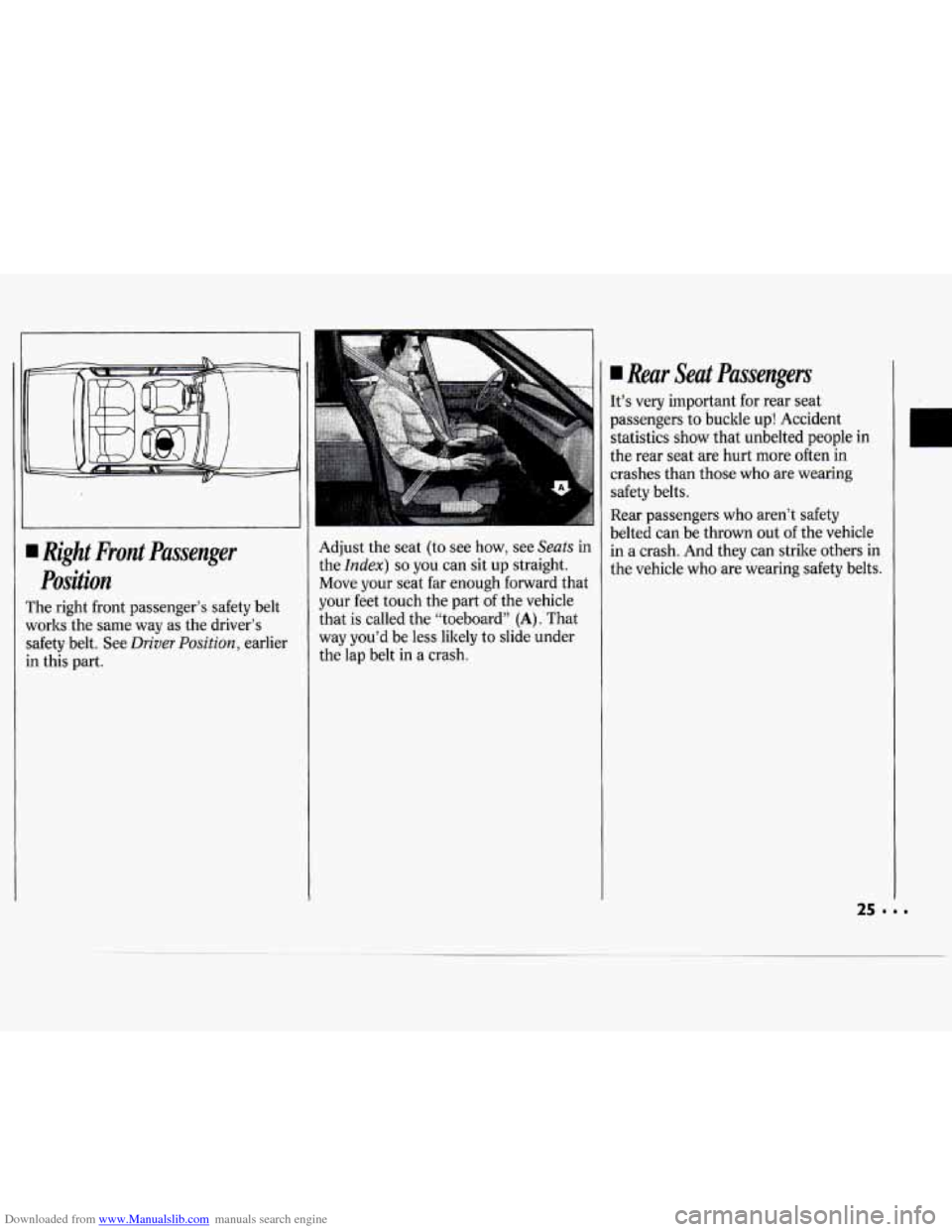 CHEVROLET CAVALIER 1994 1.G Owners Manual Downloaded from www.Manualslib.com manuals search engine CHEVROLET CAVALIER 1994 1.G Owners Manual Downloaded from www.Manualslib.com manuals search engine