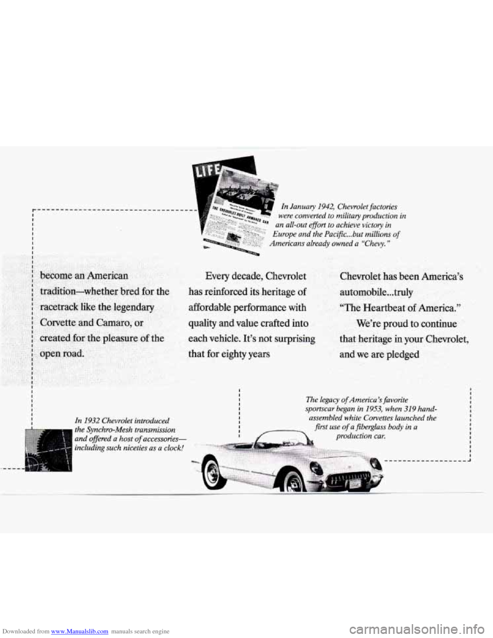 CHEVROLET CAVALIER 1994 1.G Owners Manual Downloaded from www.Manualslib.com manuals search engine CHEVROLET CAVALIER 1994 1.G Owners Manual Downloaded from www.Manualslib.com manuals search engine