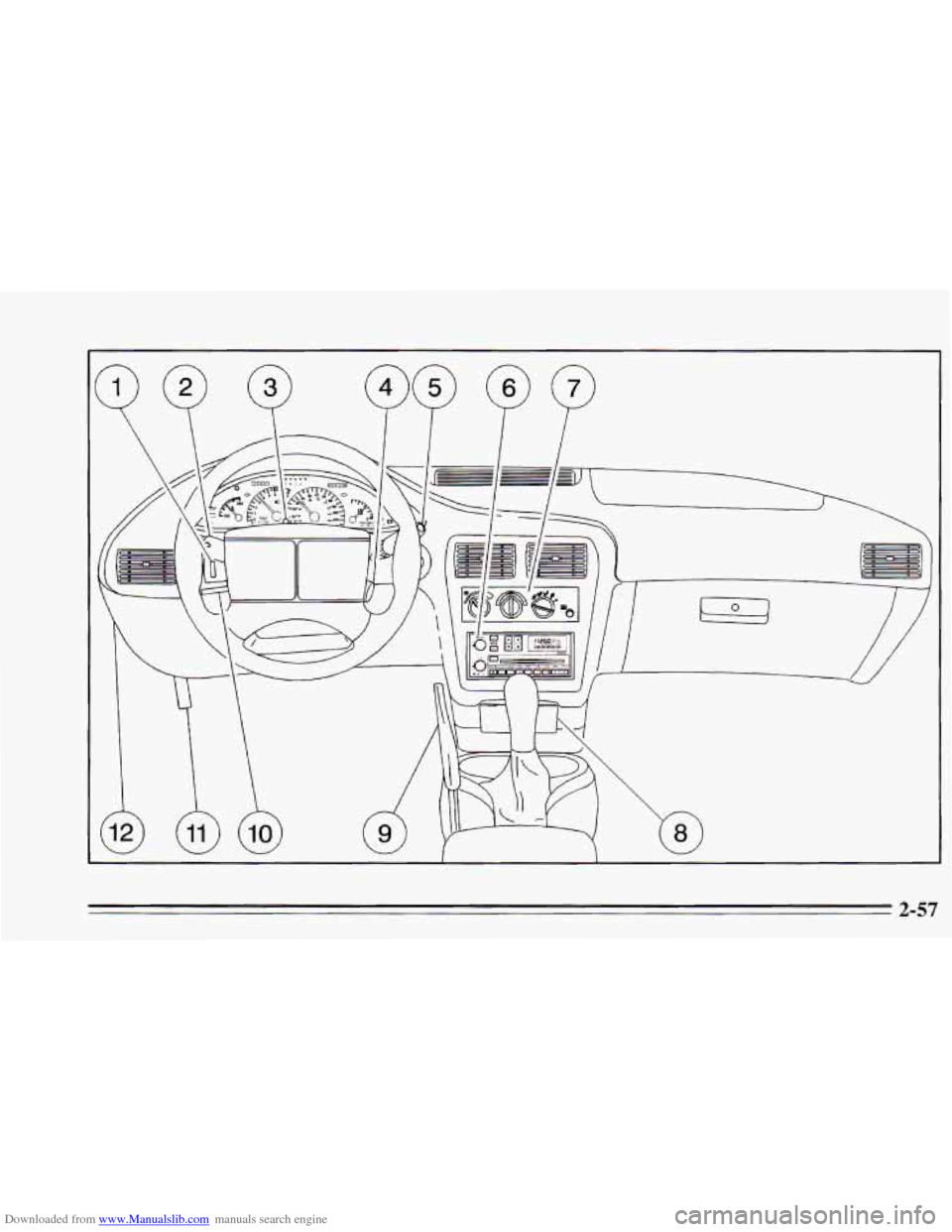 CHEVROLET CAVALIER 1995 3.G Owners Manual Downloaded from www.Manualslib.com manuals search engine 2-57 CHEVROLET CAVALIER 1995 3.G Owners Manual Downloaded from www.Manualslib.com manuals search engine 2-57