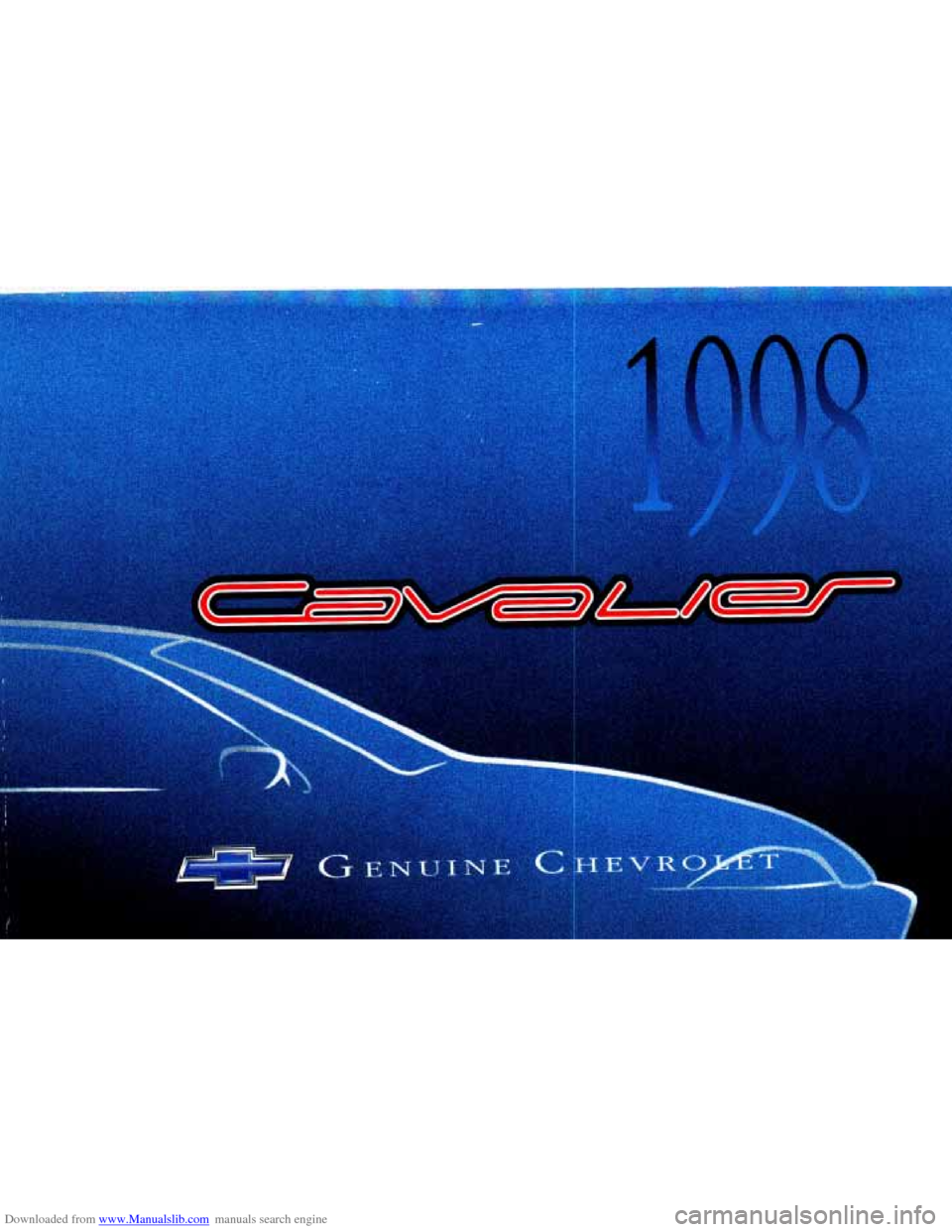 CHEVROLET CAVALIER 1998 3.G Owners Manual 
