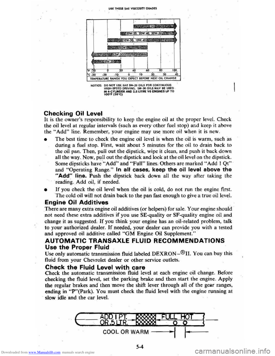 CHEVROLET CITATION 1980 1.G Repair Manual Downloaded from www.Manualslib.com manuals search engine USE Tlltst: SAE VISCOSITY GItotoDH
I , , , cl.
*
::0;~ ,.,..~,: , , , ,
I
lOW , , , ,
,
I I I I , . , " • " ,~, ." ., , " " " ~ CHEVROLET CITATION 1980 1.G Repair Manual Downloaded from www.Manualslib.com manuals search engine USE Tlltst: SAE VISCOSITY GItotoDH
I , , , cl.
*
::0;~ ,.,..~,: , , , ,
I
lOW , , , ,
,
I I I I , . , " • " ,~, ." ., , " " " ~