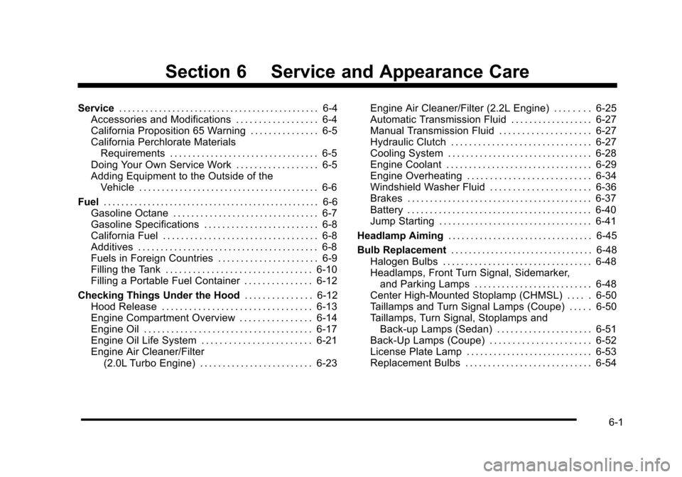CHEVROLET COBALT 2010 1.G Owners Manual CHEVROLET COBALT 2010 1.G Owners Manual