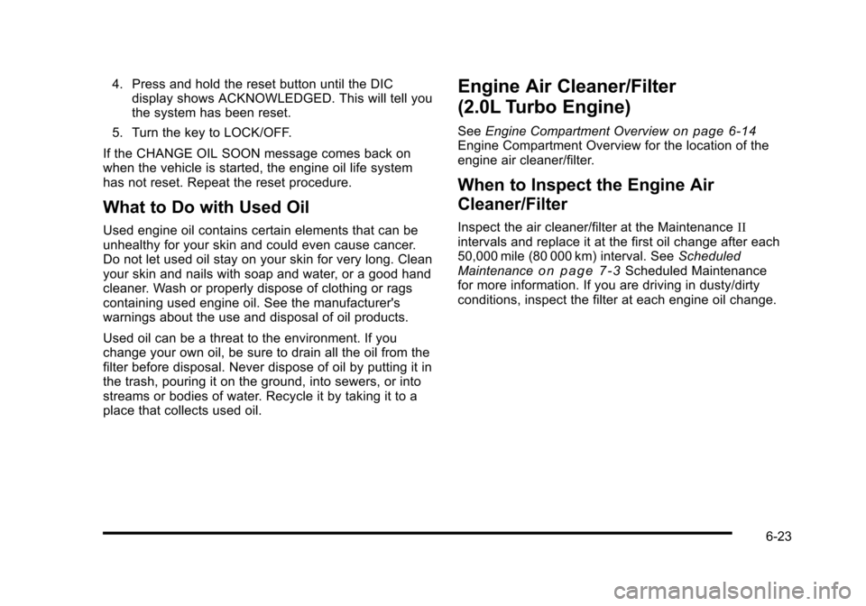 CHEVROLET COBALT 2010 1.G Owners Manual CHEVROLET COBALT 2010 1.G Owners Manual