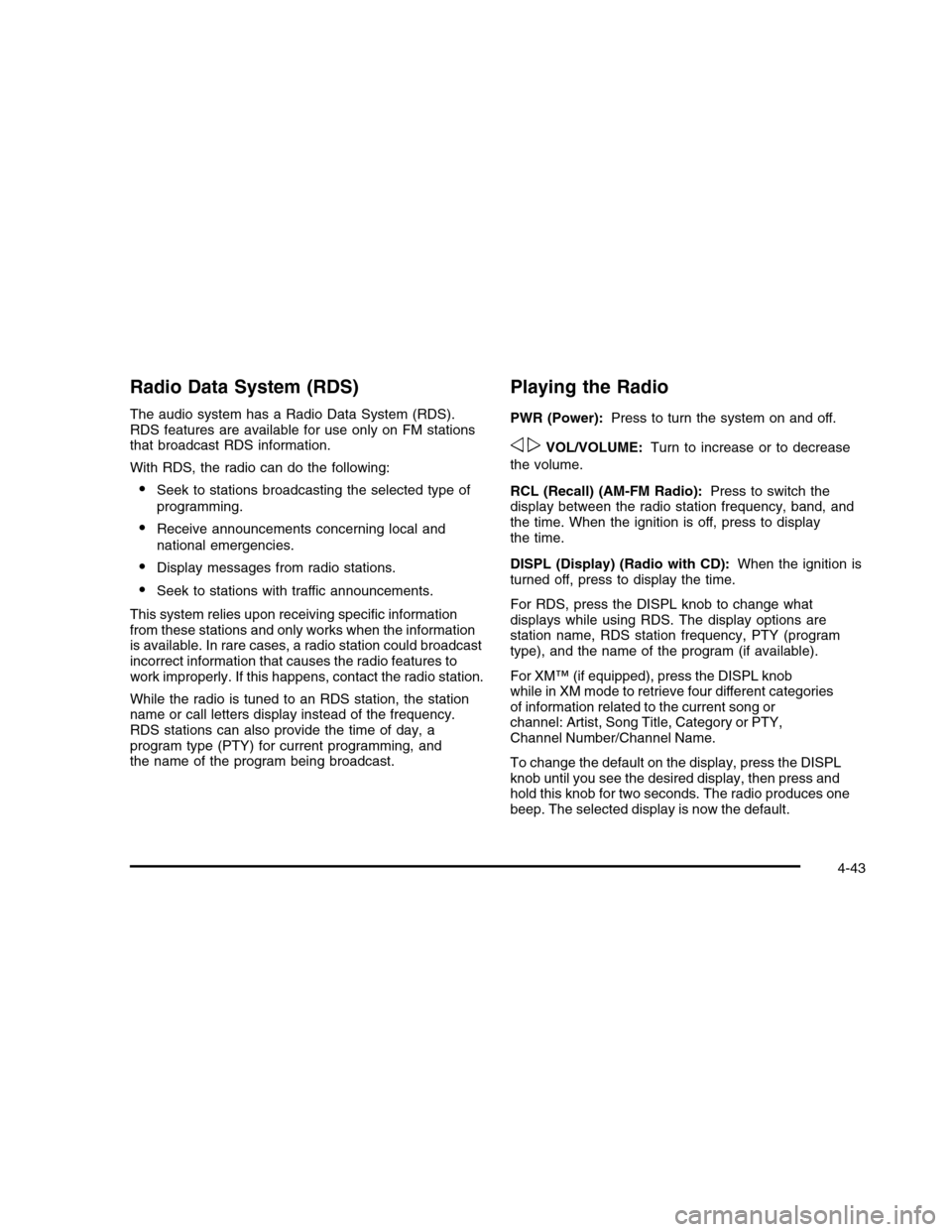 CHEVROLET COLORADO 2010 1.G Owners Manual CHEVROLET COLORADO 2010 1.G Owners Manual
