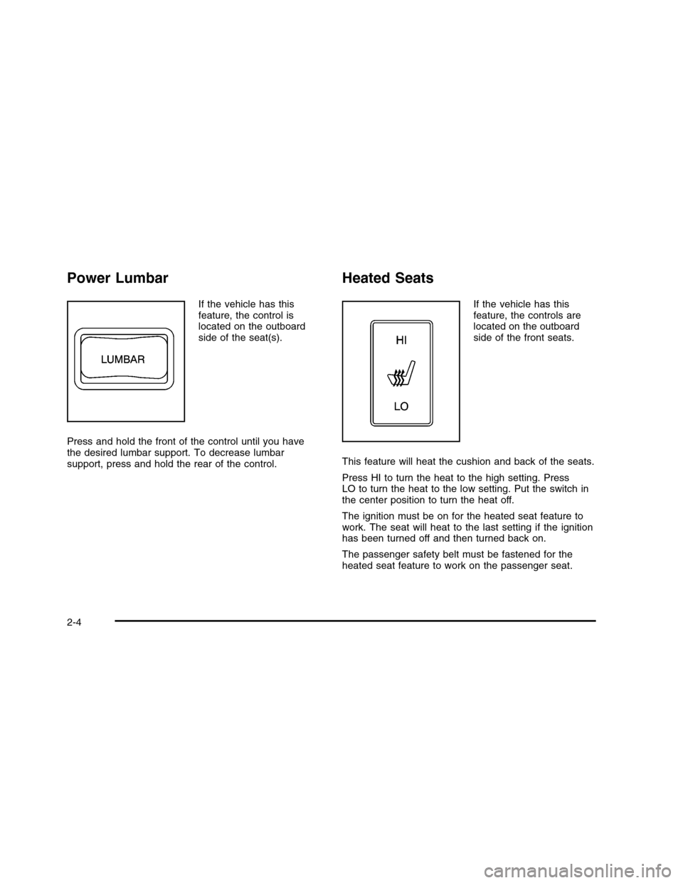 CHEVROLET COLORADO 2010 1.G Owners Manual 