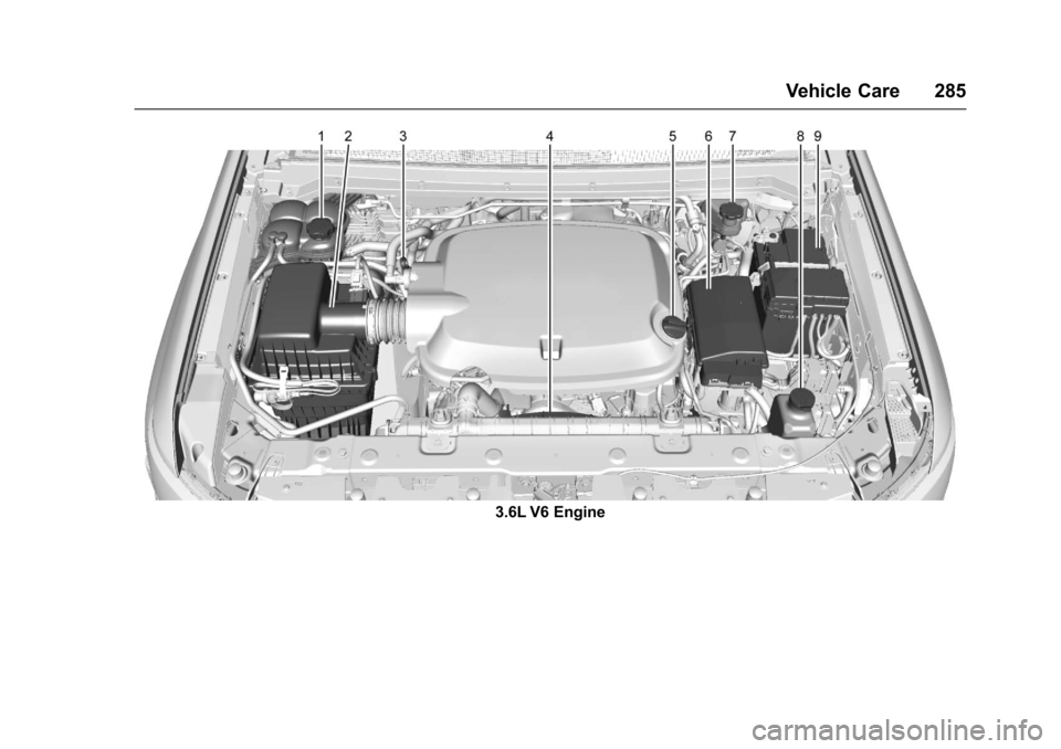 CHEVROLET COLORADO 2017 2.G Owners Manual Chevrolet Colorado Owner Manual (GMNA-Localizing-U.S./Canada/Mexico-10122675) - 2017 - crc - 8/22/16
Vehicle Care 285
3.6L V6 Engine CHEVROLET COLORADO 2017 2.G Owners Manual Chevrolet Colorado Owner Manual (GMNA-Localizing-U.S./Canada/Mexico-10122675) - 2017 - crc - 8/22/16
Vehicle Care 285
3.6L V6 Engine