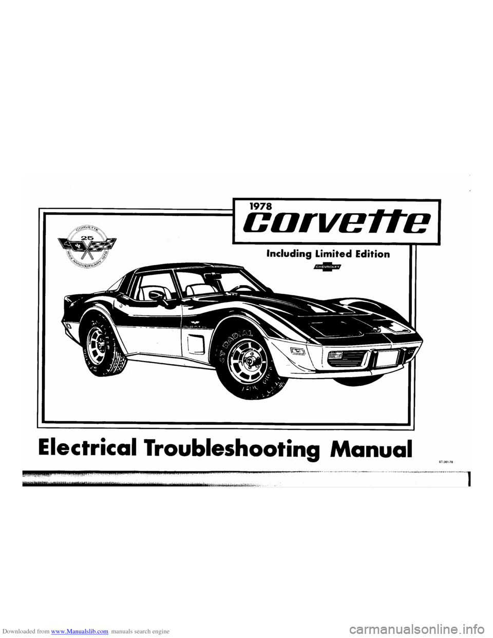 CHEVROLET CORVETTE 1978 3.G Electrical Troubleshooting Manual 