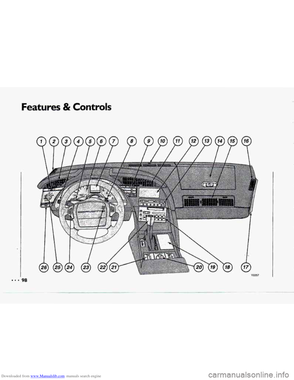 CHEVROLET CORVETTE 1993 4.G Owners Manual Downloaded from www.Manualslib.com manuals search engine Features & Controls CHEVROLET CORVETTE 1993 4.G Owners Manual Downloaded from www.Manualslib.com manuals search engine Features & Controls