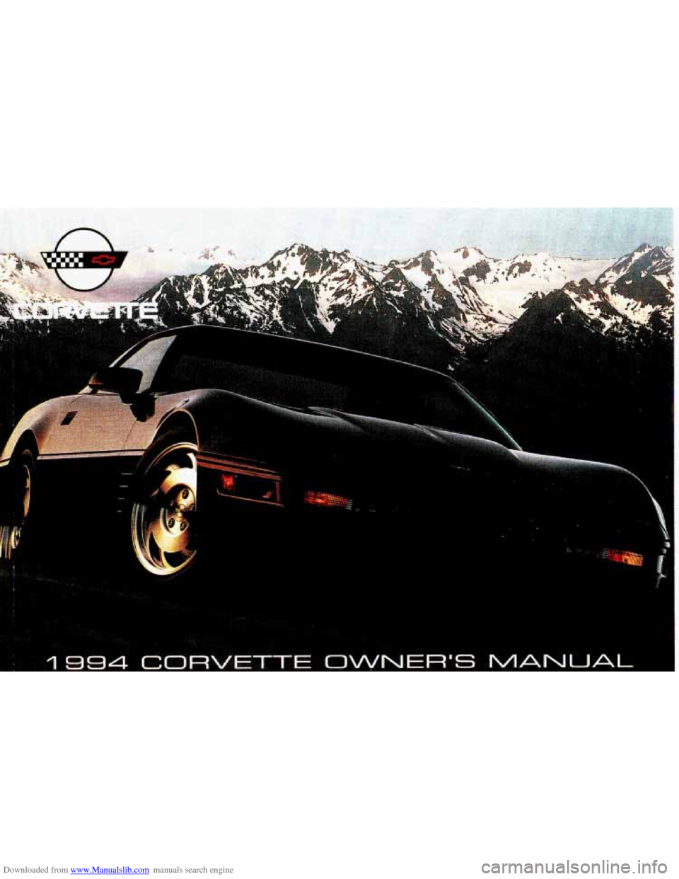 CHEVROLET CORVETTE 1994 4.G Owners Manual 
