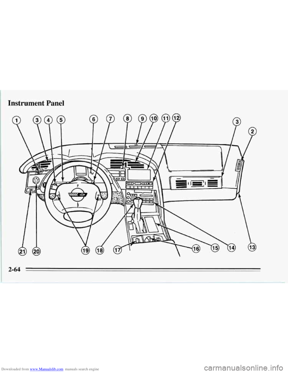 CHEVROLET CORVETTE 1995 4.G Owners Manual Downloaded from www.Manualslib.com manuals search engine I Instrument  Panel   