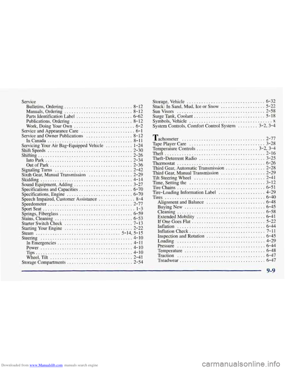 CHEVROLET CORVETTE 1998 5.G Owners Manual Downloaded from www.Manualslib.com manuals search engine Service Bulletins. Ordering
............................ 8-12
Manuals. Ordering
............................ 8- 12
Parts Identification CHEVROLET CORVETTE 1998 5.G Owners Manual Downloaded from www.Manualslib.com manuals search engine Service Bulletins. Ordering
............................ 8-12
Manuals. Ordering
............................ 8- 12
Parts Identification