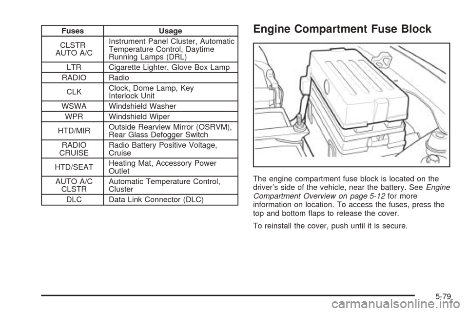 fuse box location CHEVROLET EPICA 2005 1.G Owners Manual (340 Pages) | Chevrolet Epica Fuse Box | | Car Manuals Online