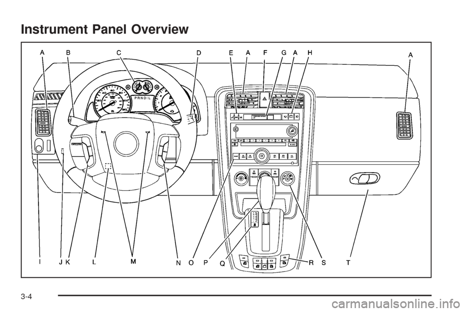 CHEVROLET EQUINOX 2008 1.G Owners Manual Instrument Panel Overview
3-4 