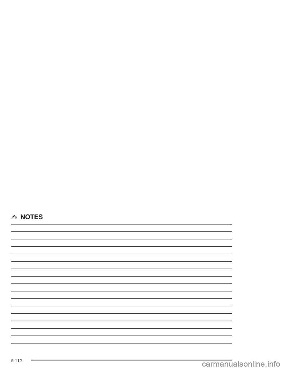 CHEVROLET IMPALA 2004 8.G Owners Manual ✍NOTES
5-112 