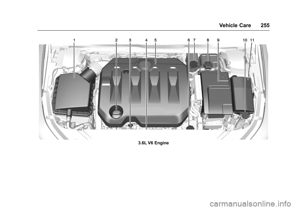 CHEVROLET IMPALA 2017 10.G Owners Manual Chevrolet Impala Owner Manual (GMNA-Localizing-U.S./Canada-9921197) -
2017 - crc - 3/30/16
Vehicle Care 255
3.6L V6 Engine CHEVROLET IMPALA 2017 10.G Owners Manual Chevrolet Impala Owner Manual (GMNA-Localizing-U.S./Canada-9921197) -
2017 - crc - 3/30/16
Vehicle Care 255
3.6L V6 Engine