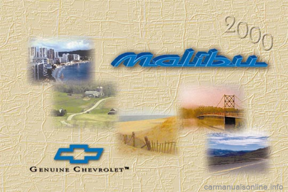 CHEVROLET MALIBU 2000 5.G Owners Manual 