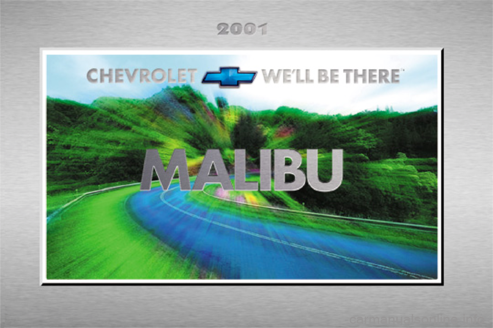 CHEVROLET MALIBU 2001 5.G Owners Manual 