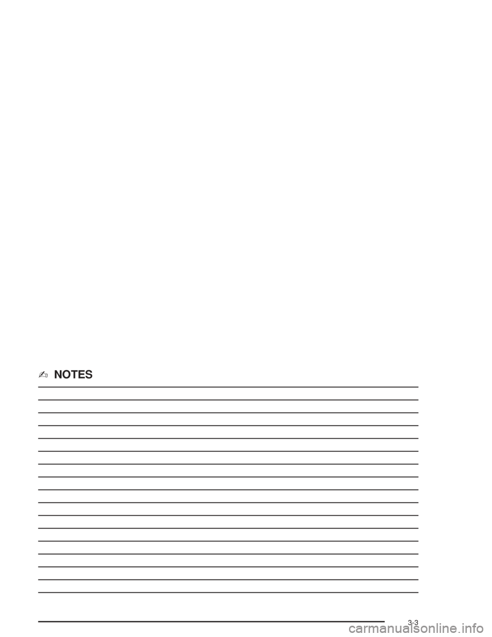 CHEVROLET MALIBU 2004 5.G Owners Manual ✍NOTES
3-3 