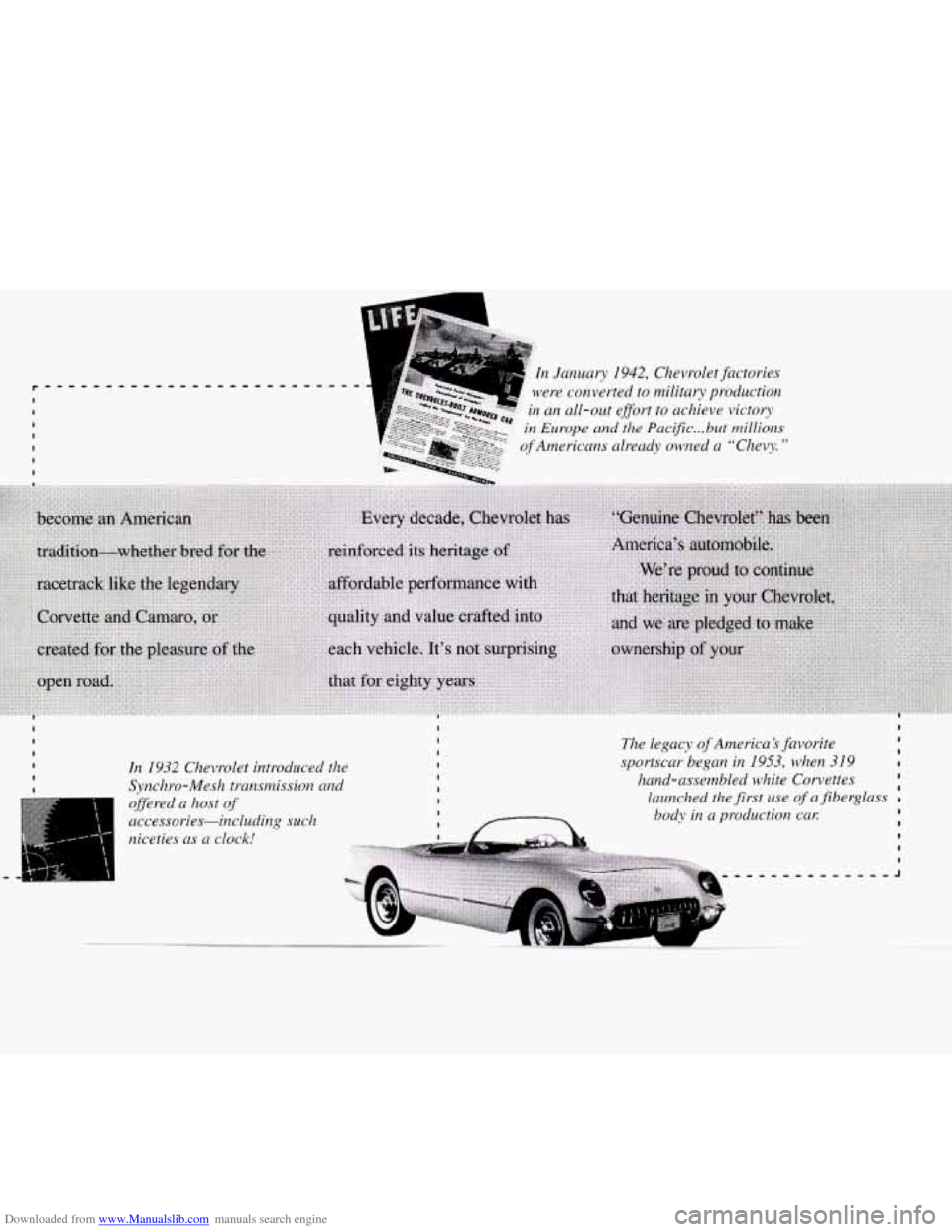 CHEVROLET MONTE CARLO 1995 5.G Owners Manual Downloaded from www.Manualslib.com manuals search engine I CHEVROLET MONTE CARLO 1995 5.G Owners Manual Downloaded from www.Manualslib.com manuals search engine I