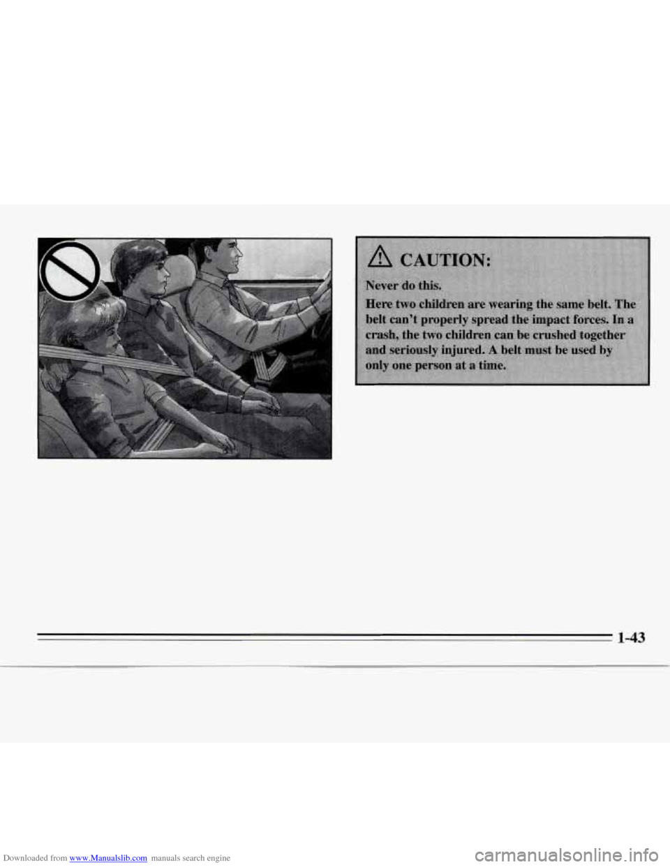 CHEVROLET MONTE CARLO 1995 5.G Workshop Manual Downloaded from www.Manualslib.com manuals search engine 1-43   