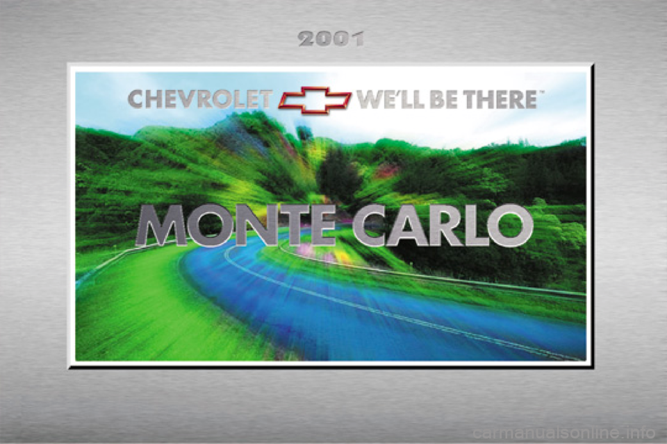 CHEVROLET MONTE CARLO 2001 6.G Owners Manual 