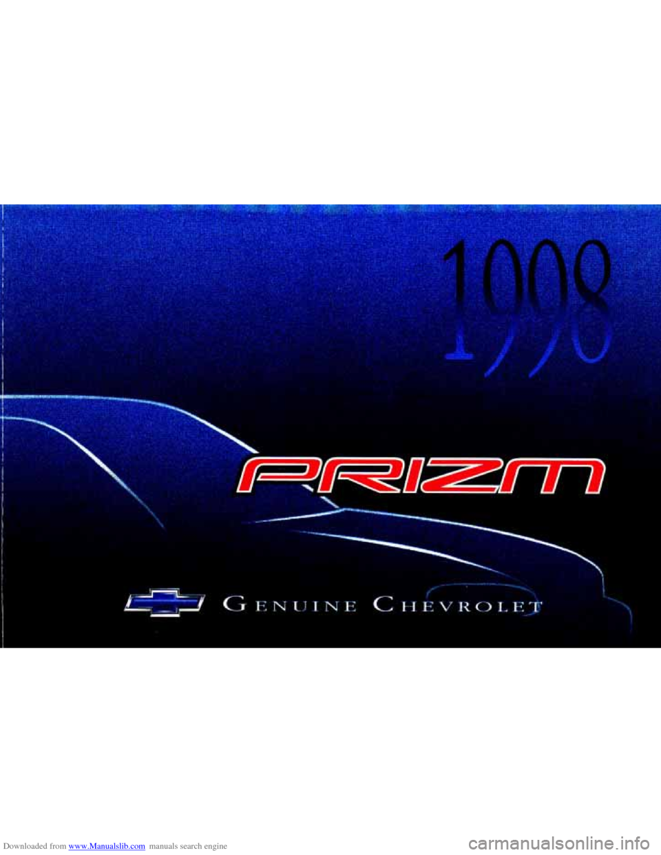 CHEVROLET PRIZM 1998 3.G Owners Manual 
