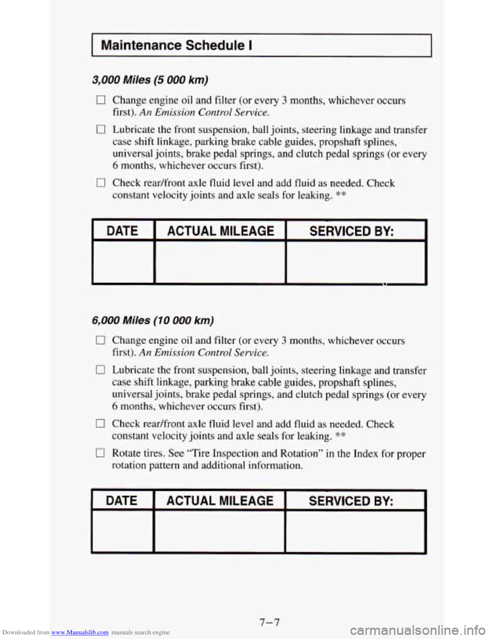 CHEVROLET S10 1995 2.G Owners Manual Downloaded from www.Manualslib.com manuals search engine CHEVROLET S10 1995 2.G Owners Manual Downloaded from www.Manualslib.com manuals search engine