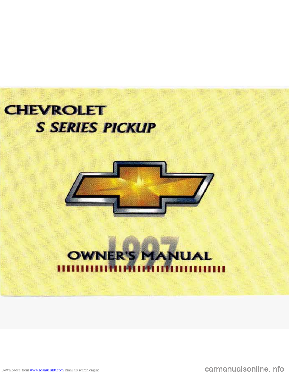 CHEVROLET S10 1997 2.G Owners Manual 