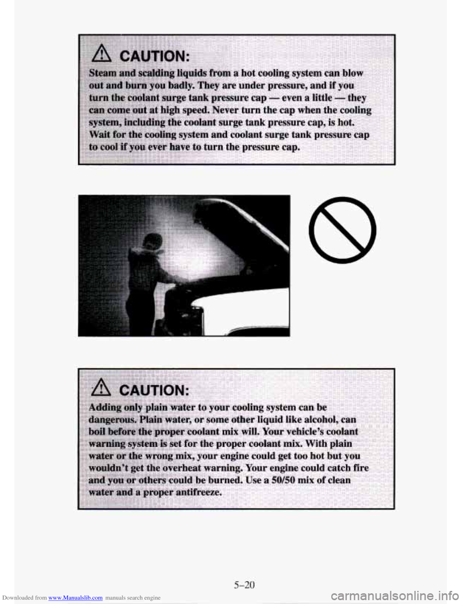 CHEVROLET TAHOE 1995 1.G Owners Manual Downloaded from www.Manualslib.com manuals search engine 5-20 CHEVROLET TAHOE 1995 1.G Owners Manual Downloaded from www.Manualslib.com manuals search engine 5-20
